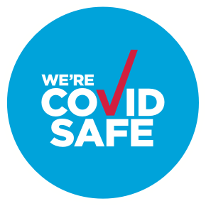 WE'RE COVID SAFE